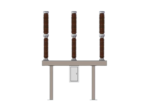 110kV 瓷柱式斷路器-正視圖